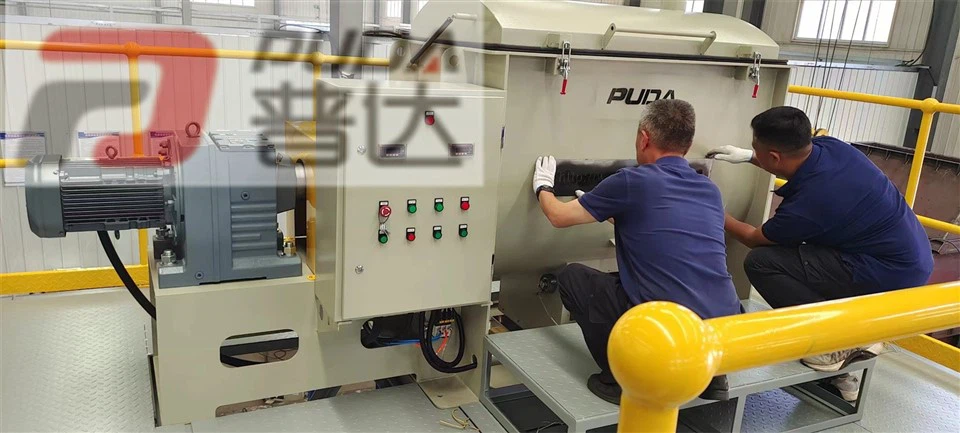 Horizontal Double Screw Belt Powder Mixing Machine