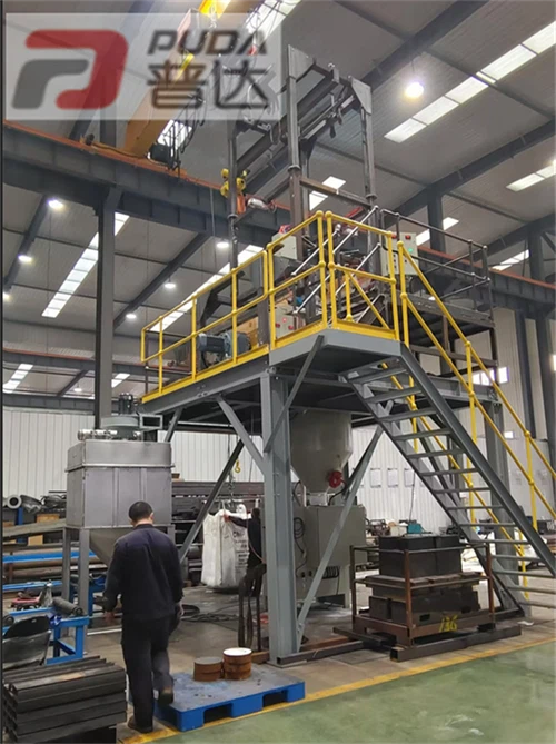 Ton Bag Big Bag Titanium Dioxide Unloading And Mixing And Packaging System